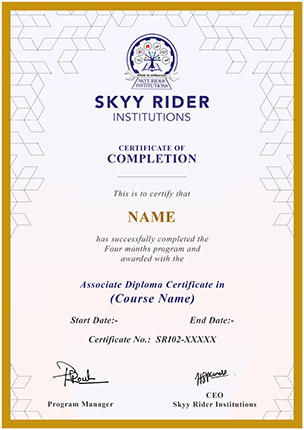 Skyyrider Associative Diploma In Certificate from Skyy Rider