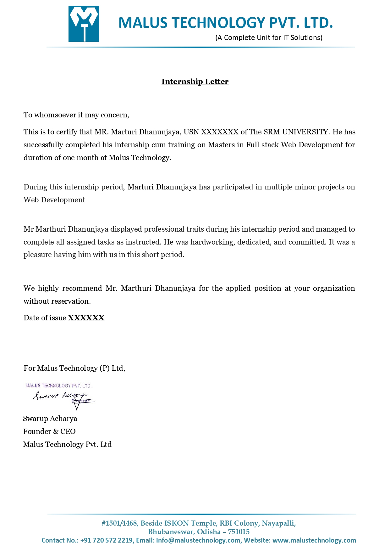 Skyyrider PG Diploma in Automotive Designing & Manufacturing Internship Certificate
