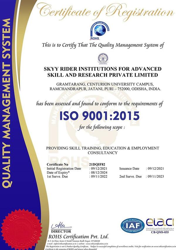 Skyyrider ISO Certified