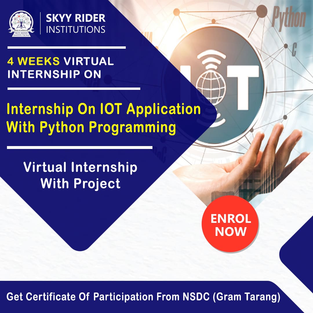 Internship On IOT Application With Python Programming (4 weeks) - Hyderabad