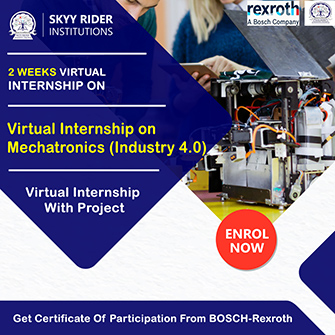 Virtual Internship on Mechatronics (Industry 4.0)- BOSCH Rexroth Certified Program (Mechanical)