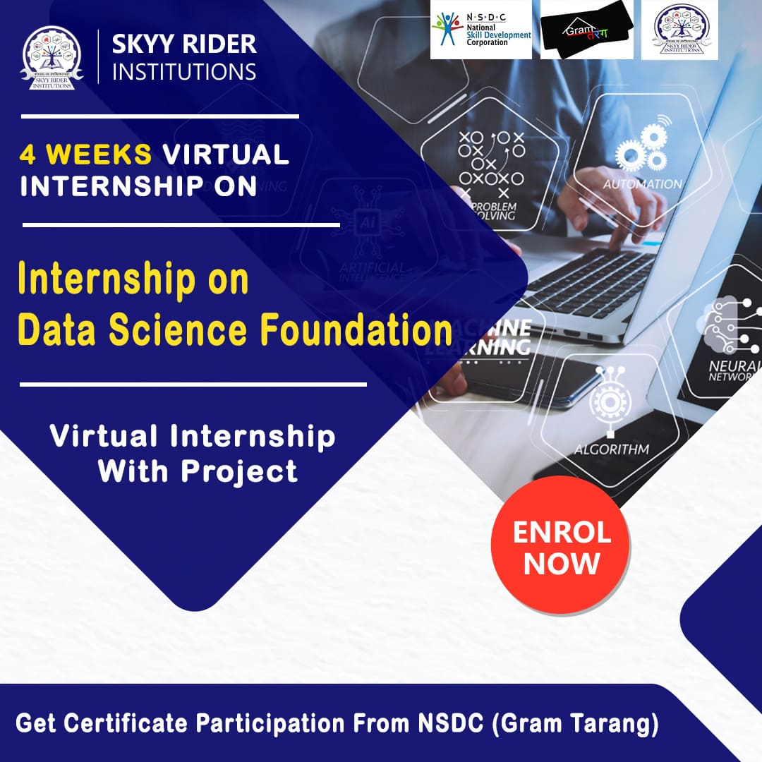 Internship on Data Science Foundation (4 Weeks)