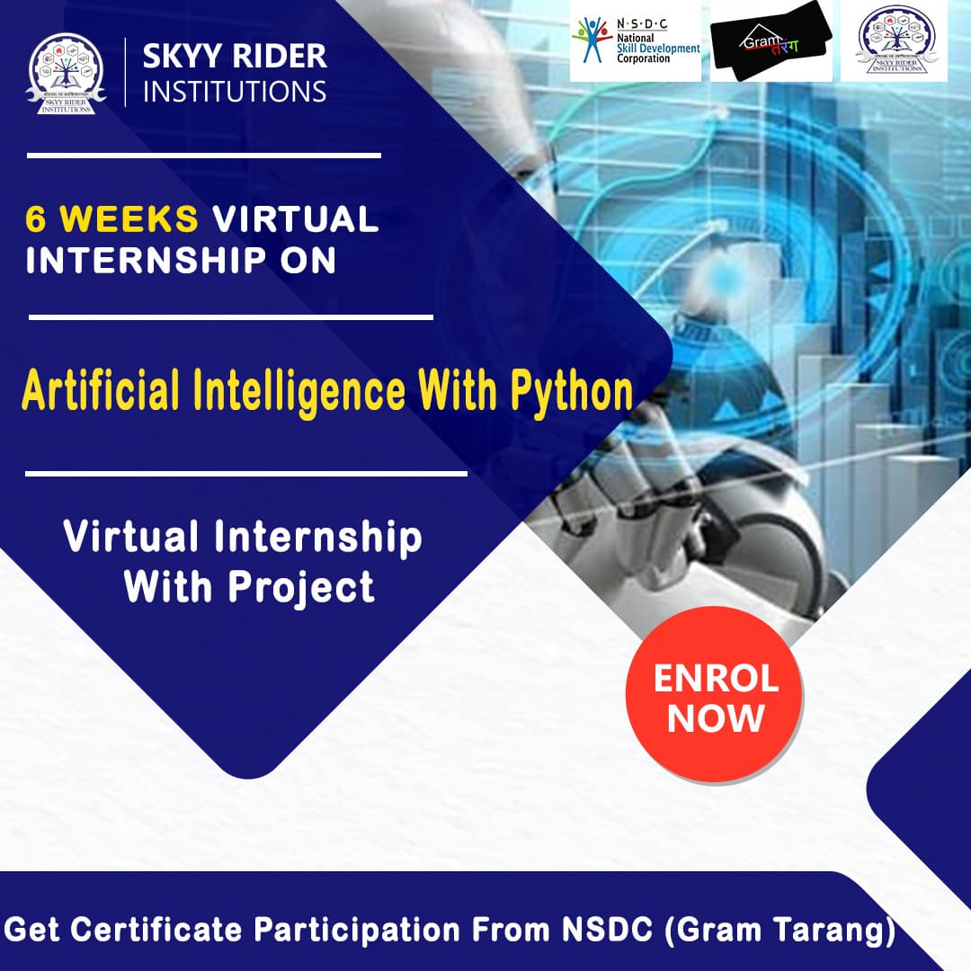 Internship On Artificial Intelligence With Python (6 weeks)- Bhubaneswar, Hyderabad